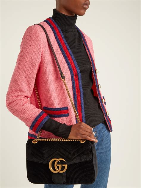 gucci crossbody velvet bag|gucci crossbody bag new.